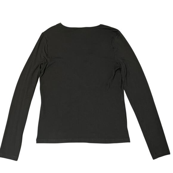 Lauren Ralph Lauren Brown V Neck Top Size Medium - Picture 2 of 4